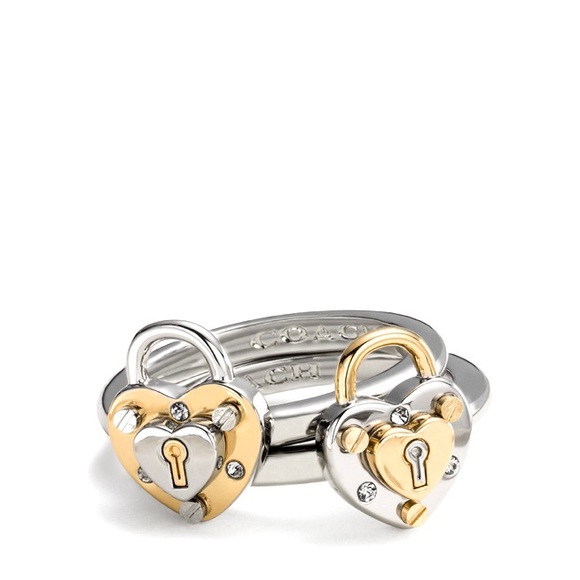Coach | Padlock Ring Set - Picture 1 of 4